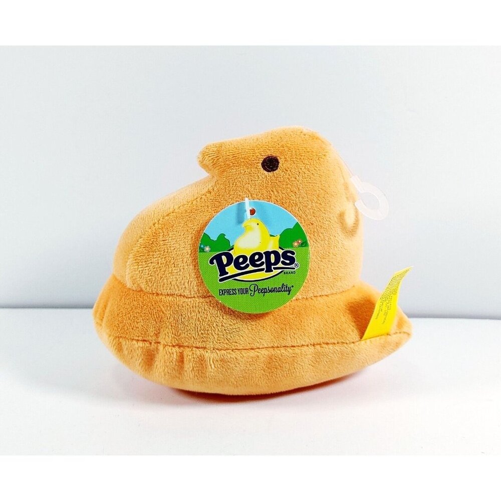 Peeps Just Born Soft Orange Peep Chick Stuffed Animal Easter Plush Toy 5" NEW